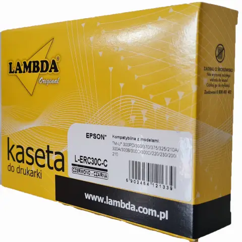 Taśma Epson ERC-30 czarwon-czarna zamiennik
